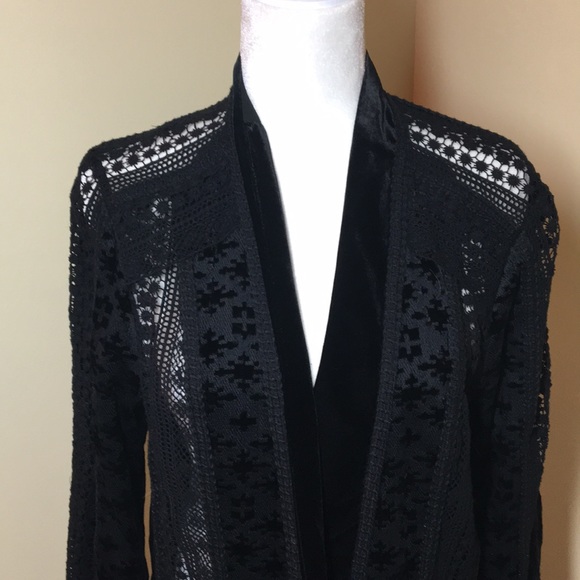Kobi Halperin Tops - Kobi Halperin crochet and velvet jacket.